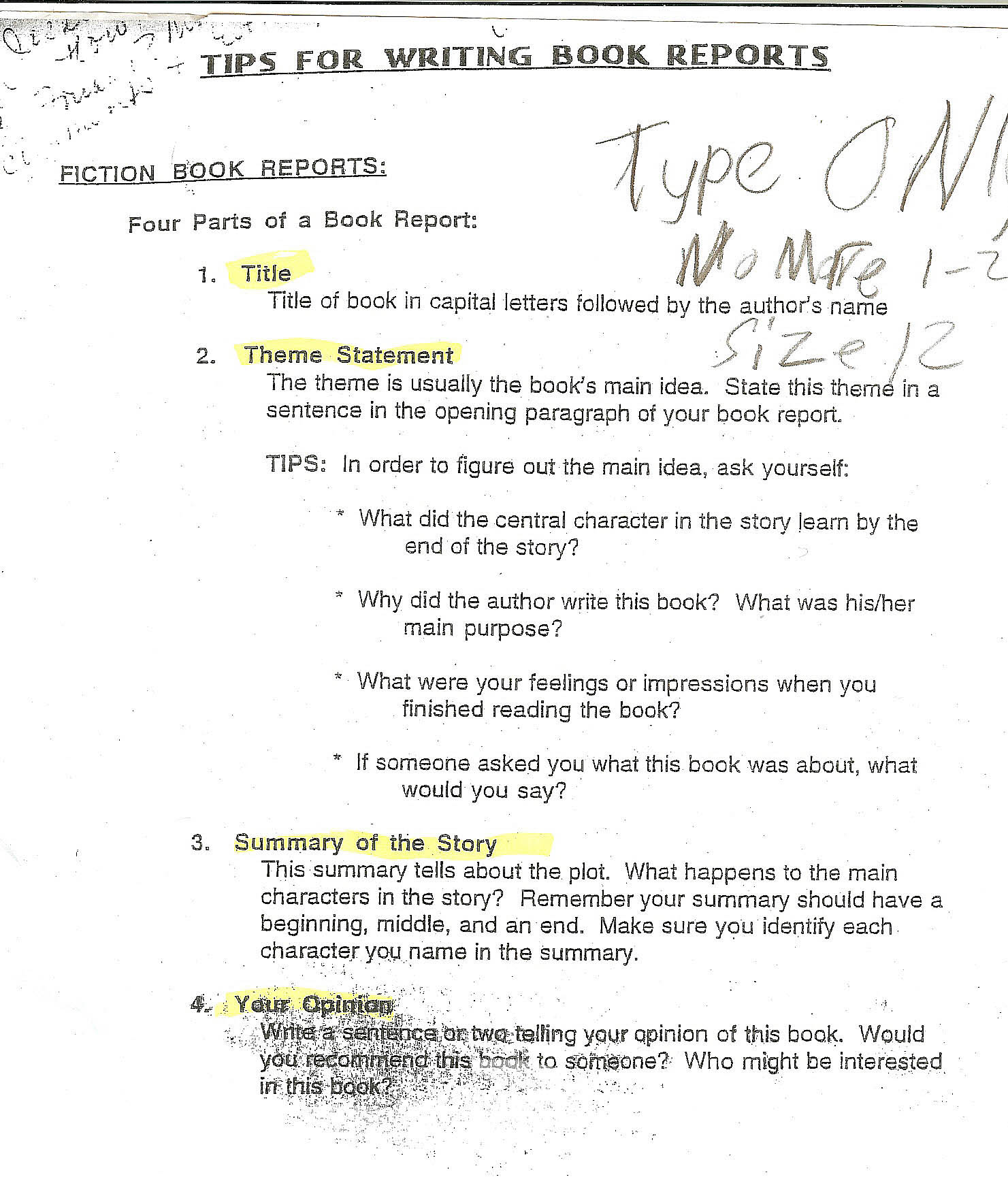 Book Report Book Report